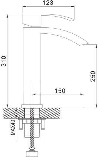 Смеситель Rose R1511H - фото товара