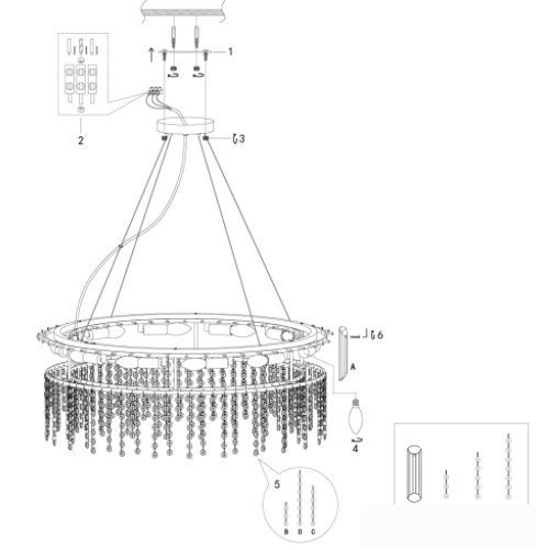 Подвесная люстра Maytoni Hail MOD097PL-12CH – фото товара