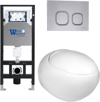 Унитаз подвесной WeltWasser Amberg 506 + Jeckenbach 004 GL-WT + Amberg RD-CR - изображение в каталоге