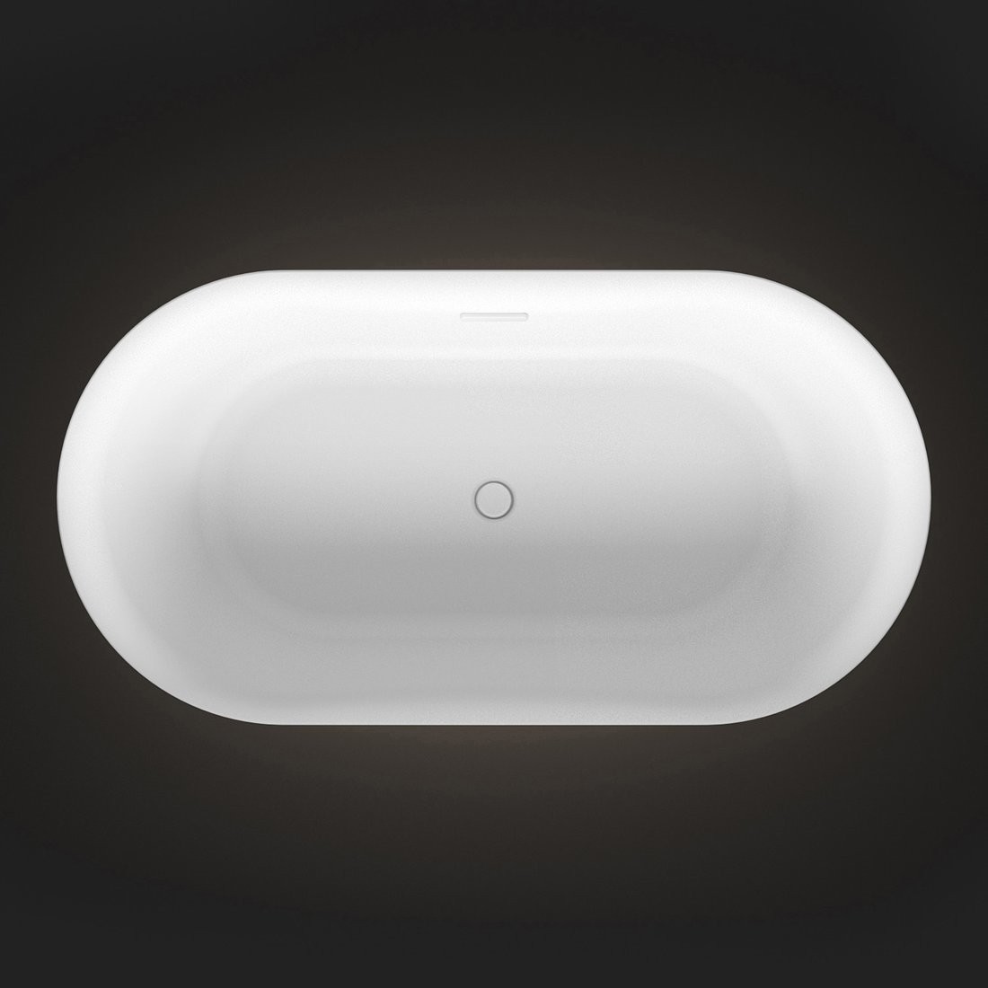Ванна Wellsee Chic Riviera 170x76 23680502R (отдельностоящая ванна с подсветкой белый глянец, экран, ножки, сифон-автомат глянцевый белый) - фото товара
