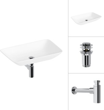 Умывальник Lauter 21540 + клапан 21190CH + сифон 21635CH (хром) - изображение в каталоге