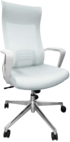 Офисное кресло SitUp Record White Chrome (Light Grey) – изображение в каталоге