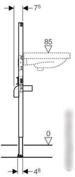 Инсталляция для раковины Geberit Duofix [111.434.00.1] - фото товара