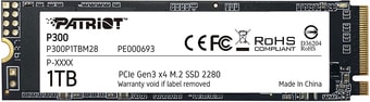 SSD Patriot P300 1TB P300P1TBM28 – изображение в каталоге