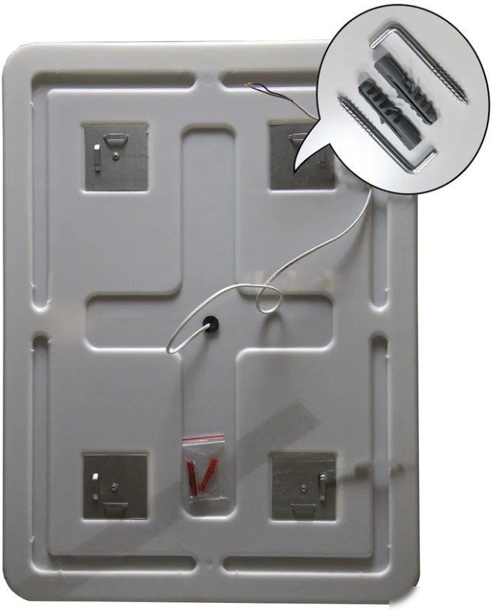 Пекам Зеркало Marta 1 110x80 marta1-110x80dpcl (с подсветкой, с сенсором на взмах руки, подогрев, часами) – фото товара