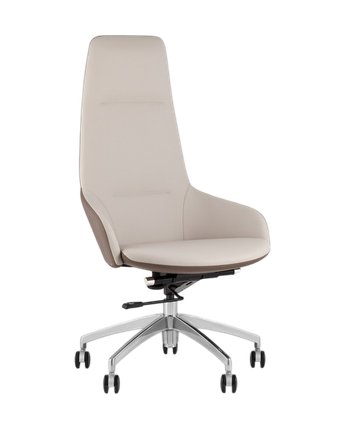 Офисное кресло TopChairs Soulo A308 8371-6/1 (бежевый/коричневый) – изображение в каталоге