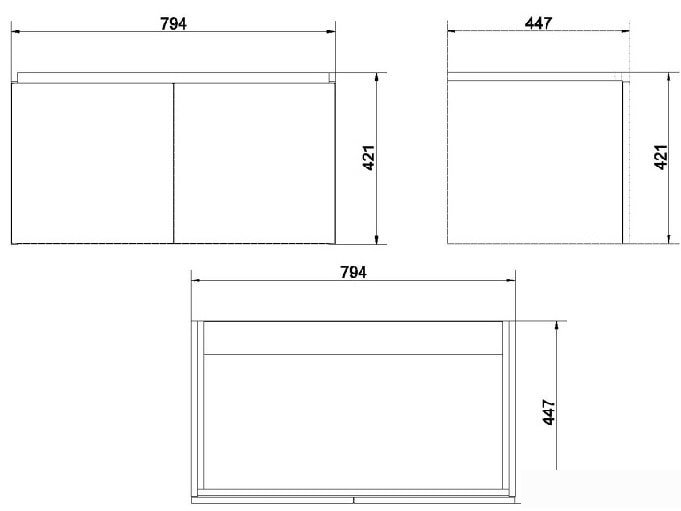 Cersanit Тумба под умывальник Colour 80 SP-SZ-COL-CM/COL/80 – фото товара