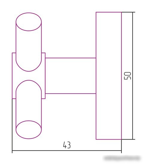 Крючок для ванны Сунержа Виктория настенная (L 50) 31-3007-0000 – фото товара