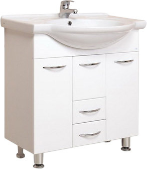 Onika Тумба Моника 75.10 с умывальником Байкал-75 (белый) – изображение в каталоге