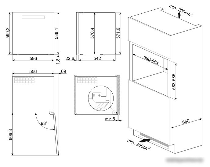 Винный шкаф Smeg CVI329X3 — фото товара