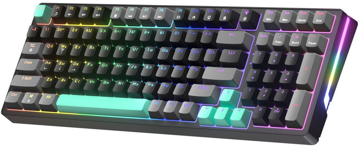 Клавиатура JEGG ZA99 Black Grey Green (TNT Yellow) – фото товара