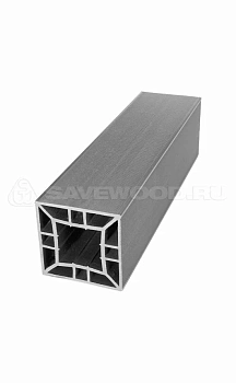 Столб большой из ДПК Savewood 120*120 (R) Пепельный, 1м