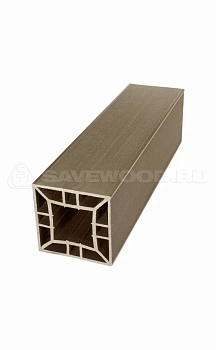 Столб большой из ДПК Savewood 120*120 (R) Тик, 1м