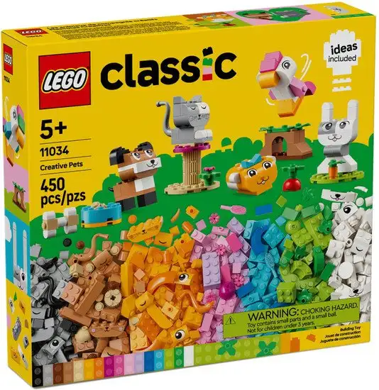 Набор деталей LEGO Classic 11034 Креативные домашние животные