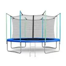 Батут Atlas Sport 374 см (12ft) с внутренней сеткой и лестницей BLUE